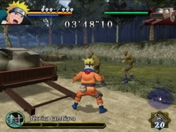 Naruto - Uzumaki Chronicles screen shot game playing